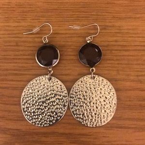 silver dangle earrings